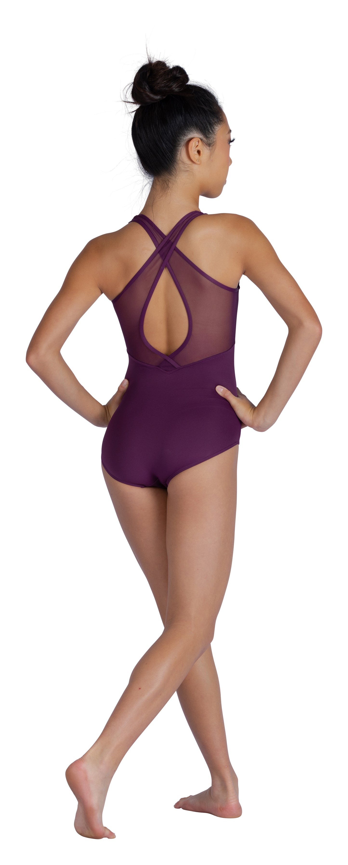 New Leotard by Danz N Motion 26124A Cross back Mesh insert