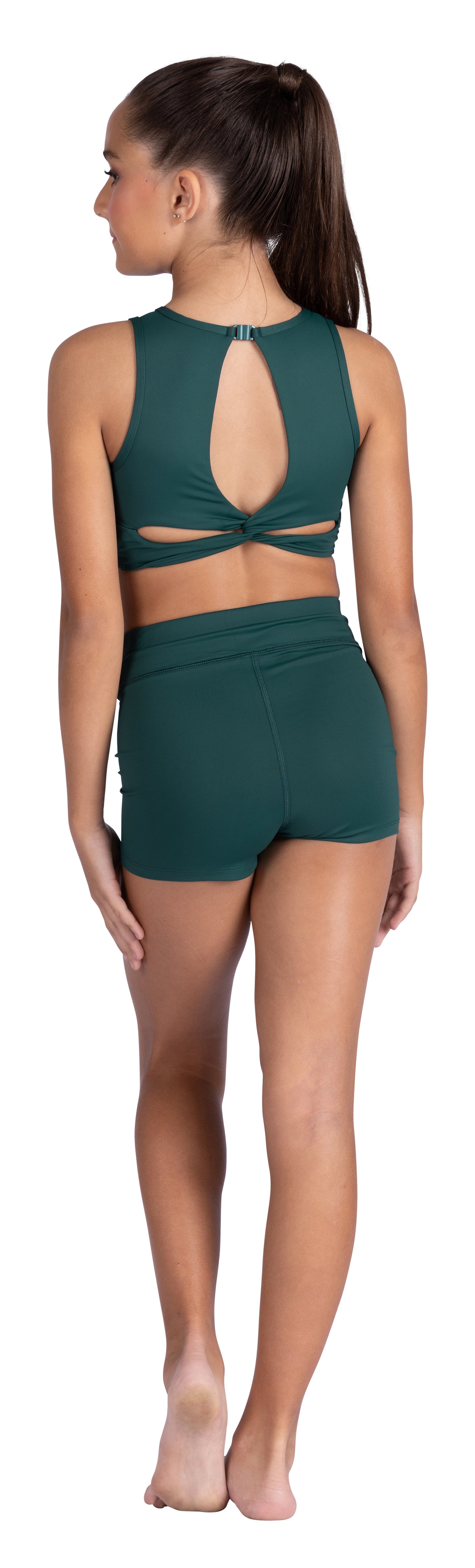 New Crop Top Danz N Motion 26310C Twist Back Child Sizes Convention Wear