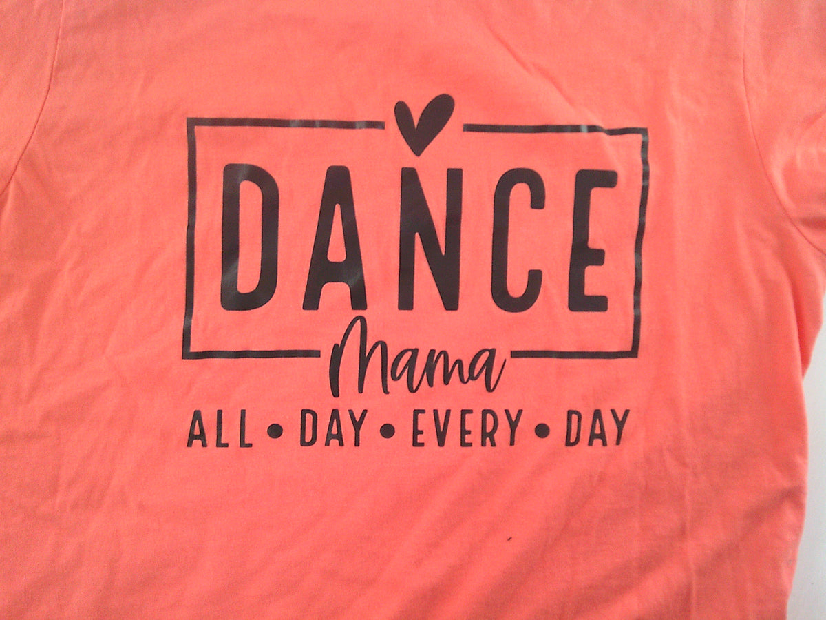 Pre-Owned Tshirt Dance Mom Orange Medium Adult
