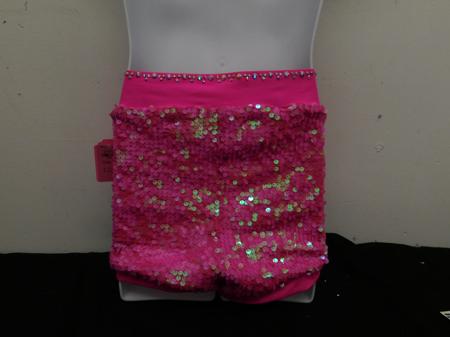 Pre-Owned Shorts w/ Stones Balera  SQ9629 Small Adult Pink  Jazz Tap