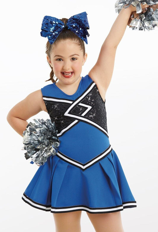 Pre-Owned Costume Weissman  11023 Small Child Royal Blue  Jazz Tap  Cheerleader