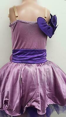 Pre-Owned Costume Weissman  6826 Small Child Purple Puffy Dress Jazz Sequin