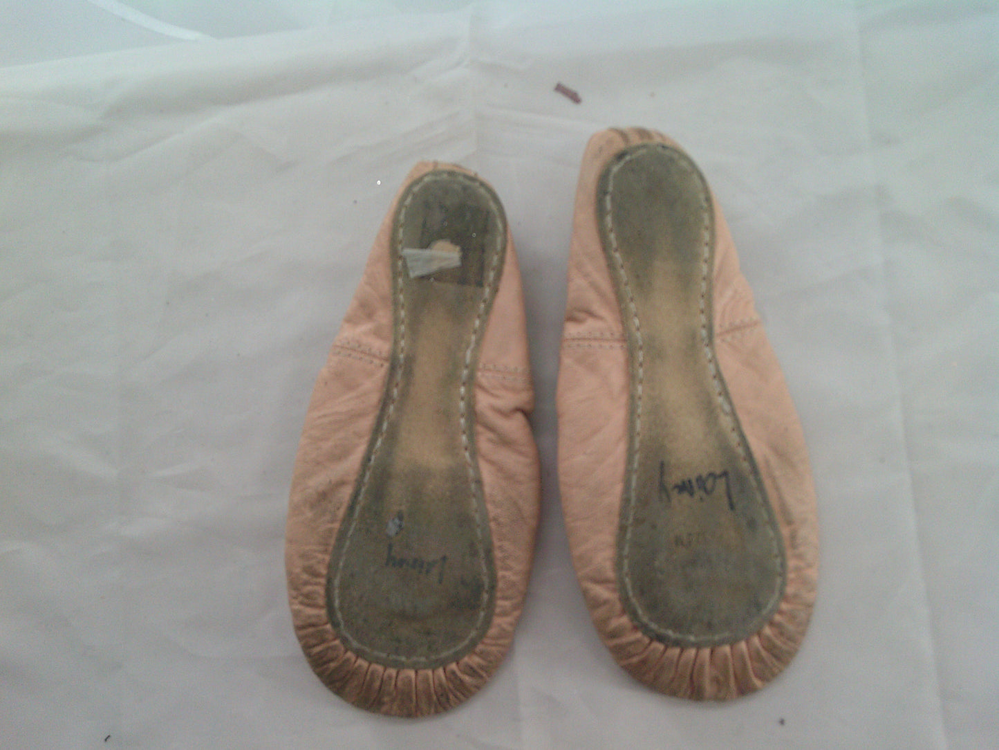 Pre-Owned Ballet Shoes ABT Kids 1M  Leather Single Strap Full Sole