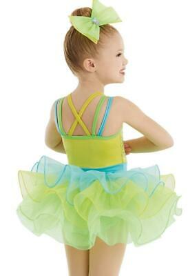 Pre-Owned Costume Weissman  11531 XS Child Yellow Tutu Jazz Sequin