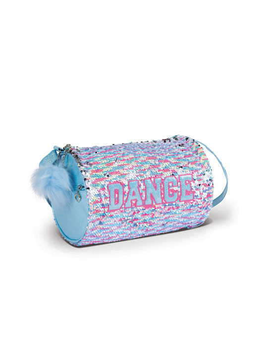 NEW  Duffle Bag DanzNMotion B24504 Blue Pink Sequins Ballet Tap Jazz
