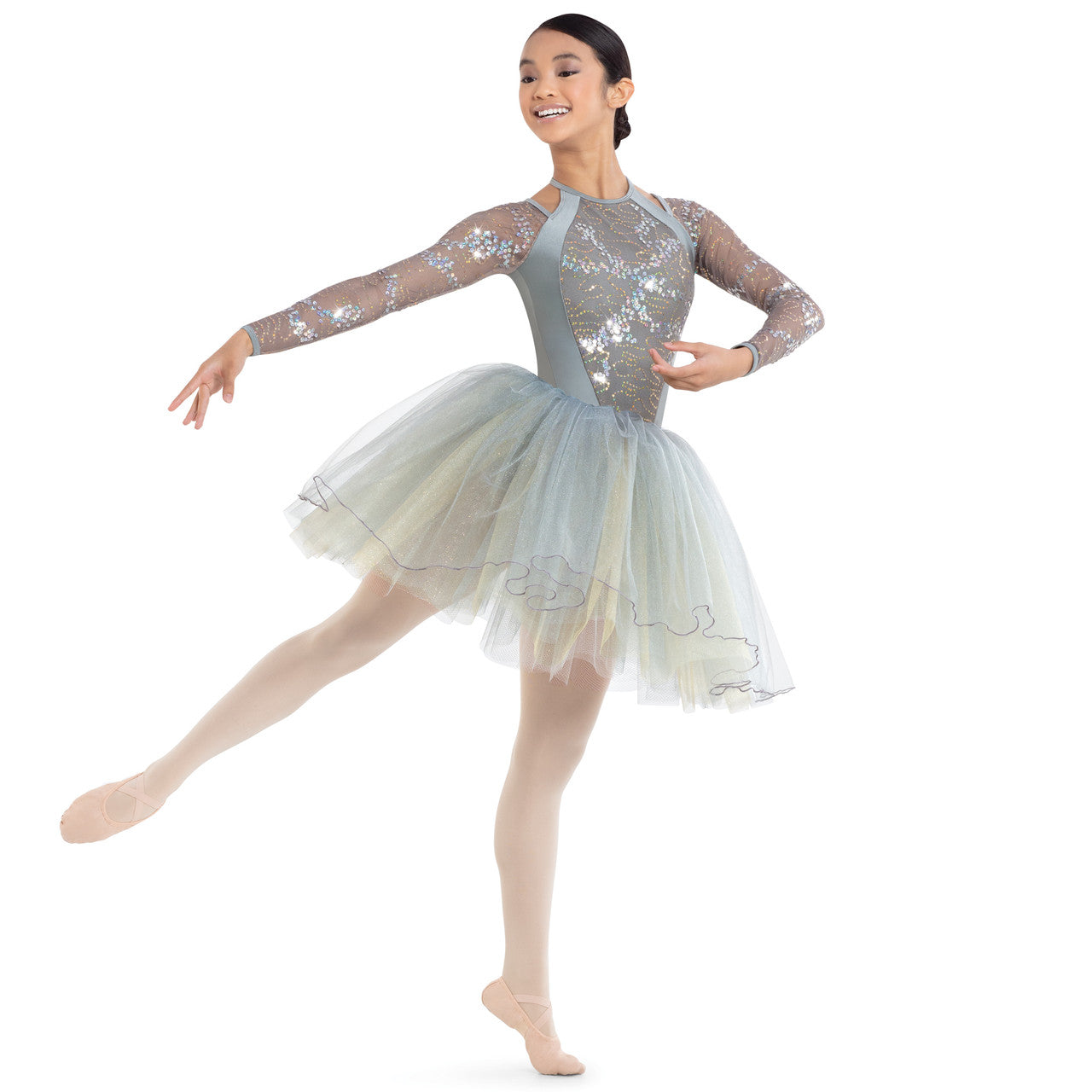 Pre-Owned Costume Revolution  RC22843 Medium Child Silver  Jazz Sequins