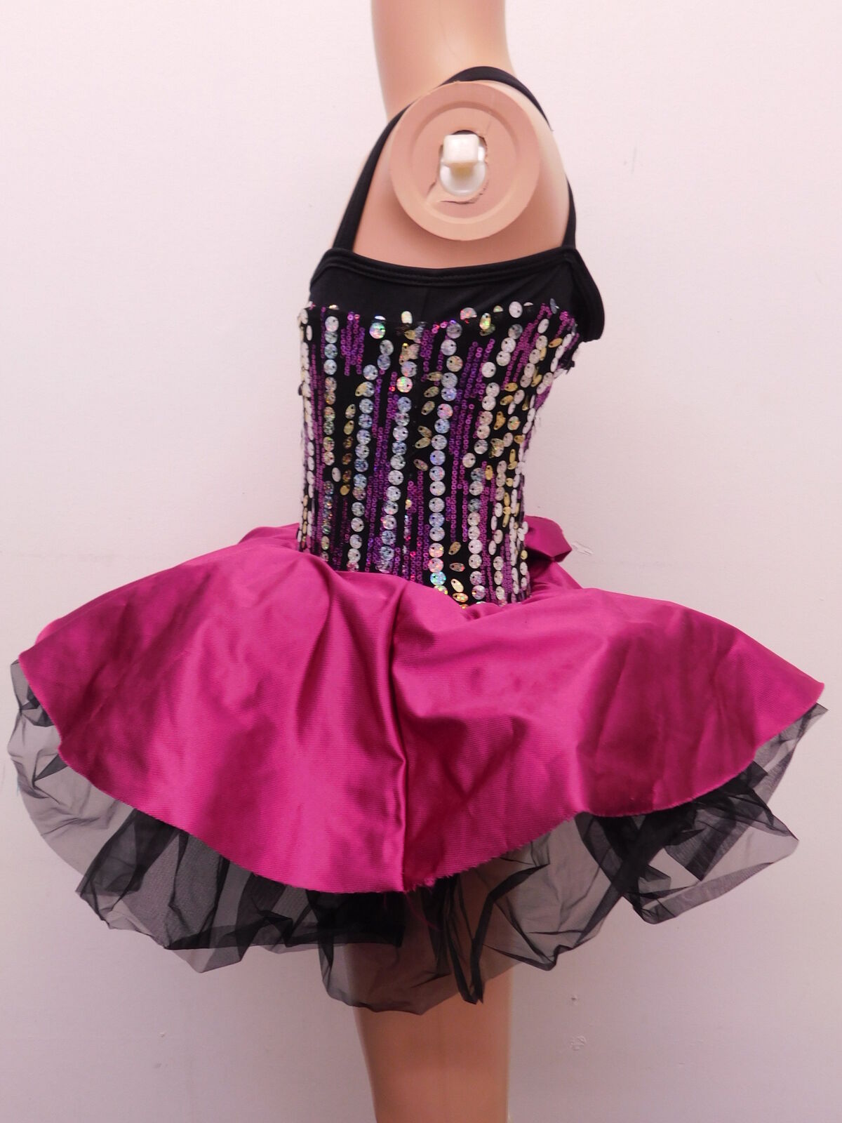 Pre-Owned Costume Curtain Call  E2085 Small Child Hot Pink  Jazz