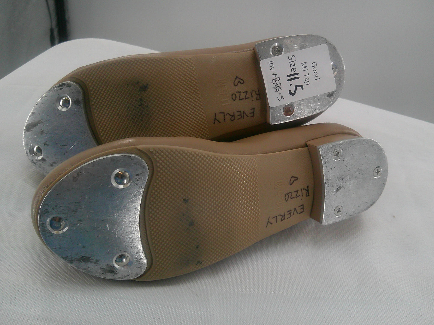 Pre-Owned Tap Shoes Danshuz Kids 11.5M Mary Jane Leather Loop Strap Student