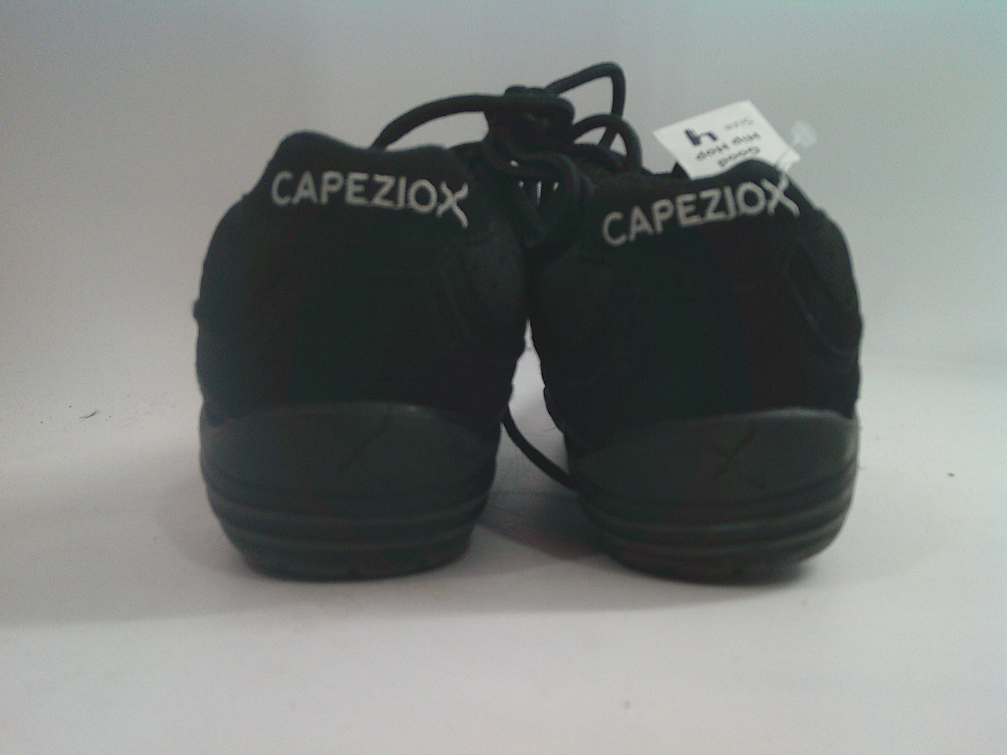 Pre-Owned Hip Hop Shoes Capezio Youth 4M Sneakers Leather Lace Up Split Sole