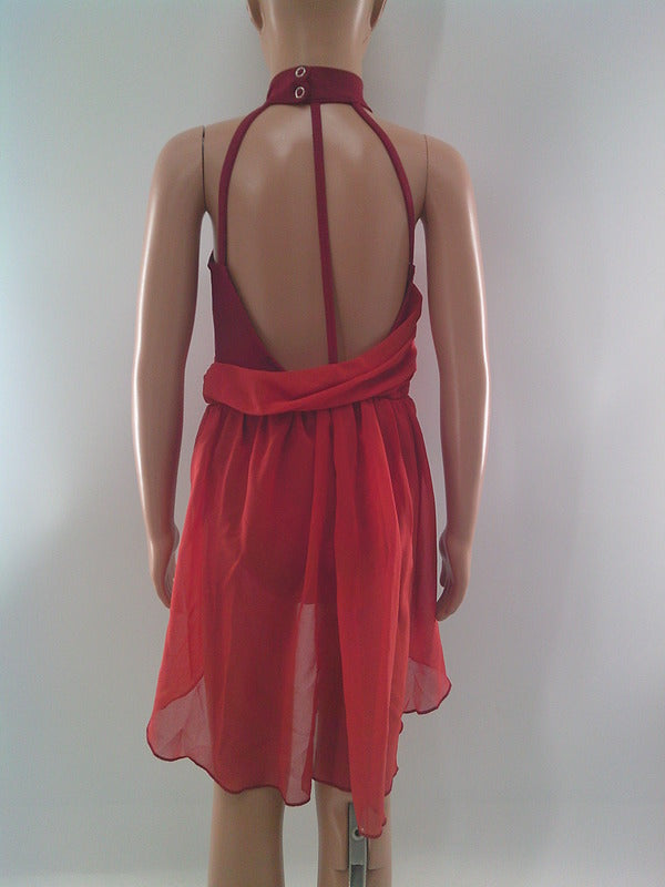 Pre-Owned Costume ieffiel   Small Child Orange Draping Lyrical