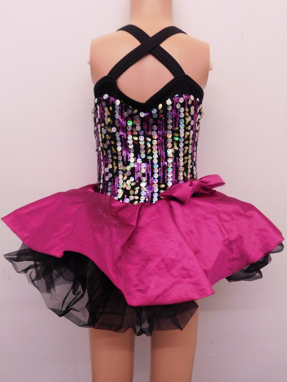 Pre-Owned Costume Curtain Call  E2085 Small Child Hot Pink  Jazz