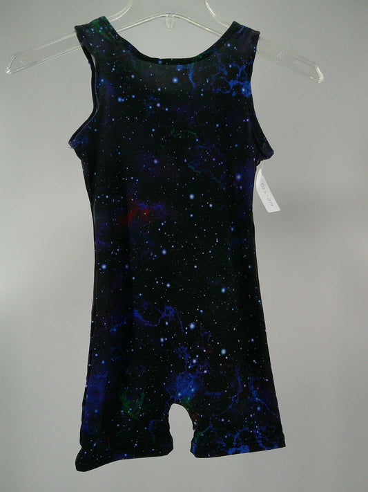 Pre-Owned Biketard Amazon   Large Child Blue  Acro Tumbling