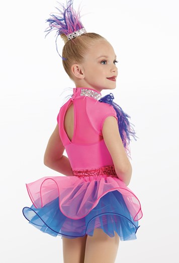 Pre-Owned Costume Weissman 11869 Large Child Pink Feathers Jazz Sequin