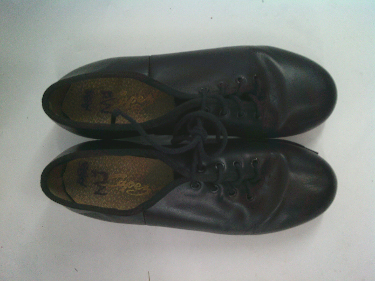 Pre-Owned Tap Shoes Capezio Adult 5M Oxford Leather Lace Up Full Sole