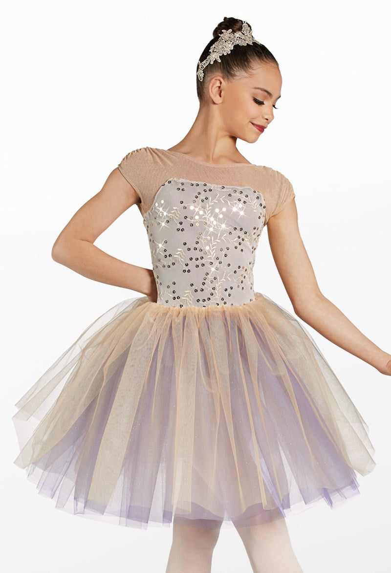 Pre-Owned Costume Weissman  12413 Medium Adult Purple Tutu Ballet  Sequin