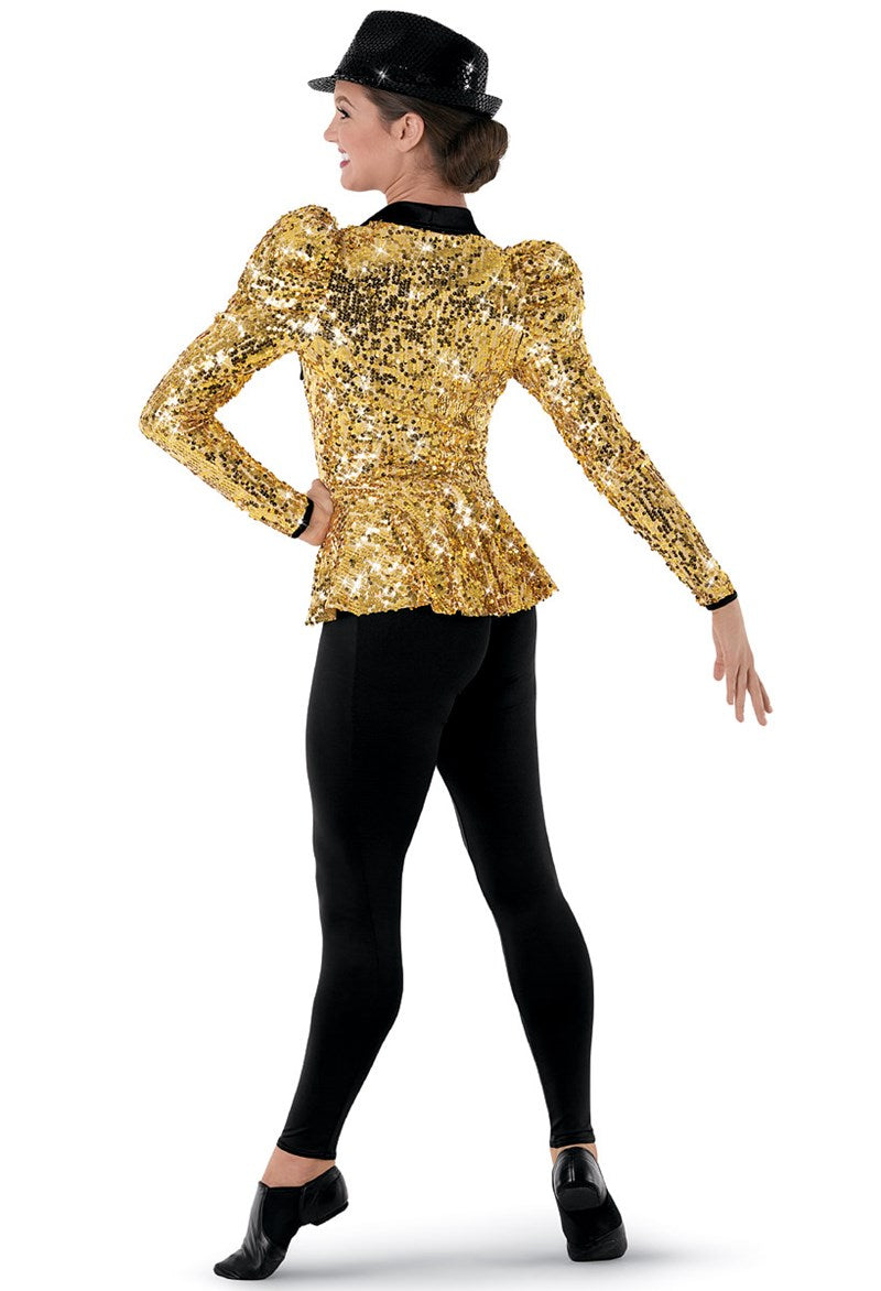 Pre-Owned Costume Weissman  8705 Large Adult Red Suit Jacket Jazz Tap Musical Sequins