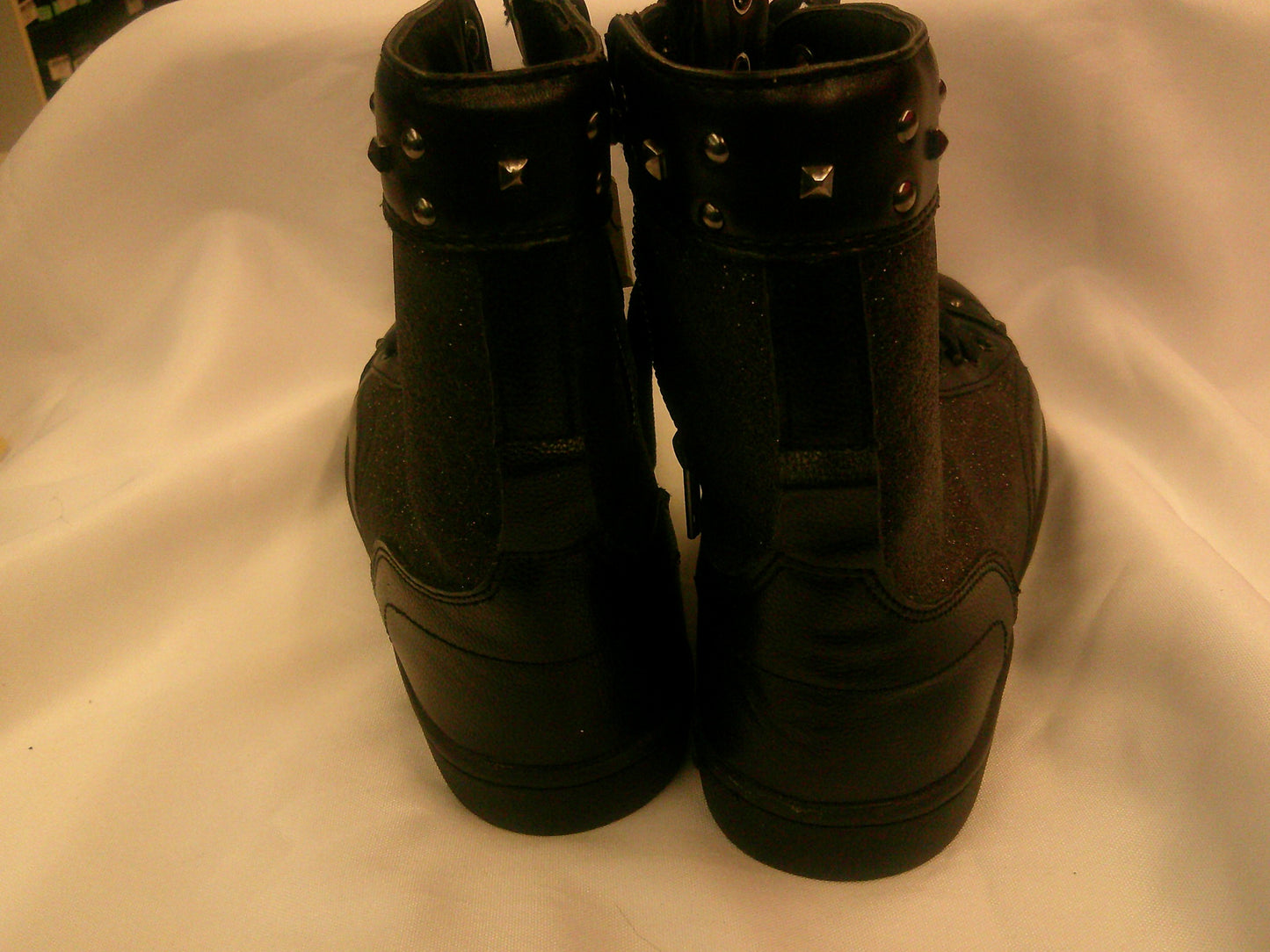 Pre-Owned  Shoes Pastry Adult 7M High Top Glitter Pleather Zipper