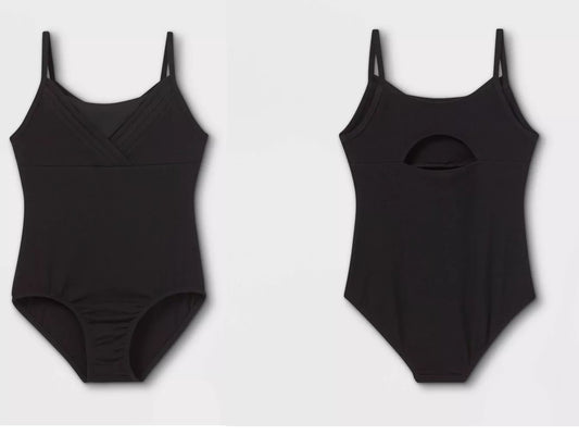 Pre-Owned Leotard Cat & Jack XS Child Black Cotton Soft Ballet Tap