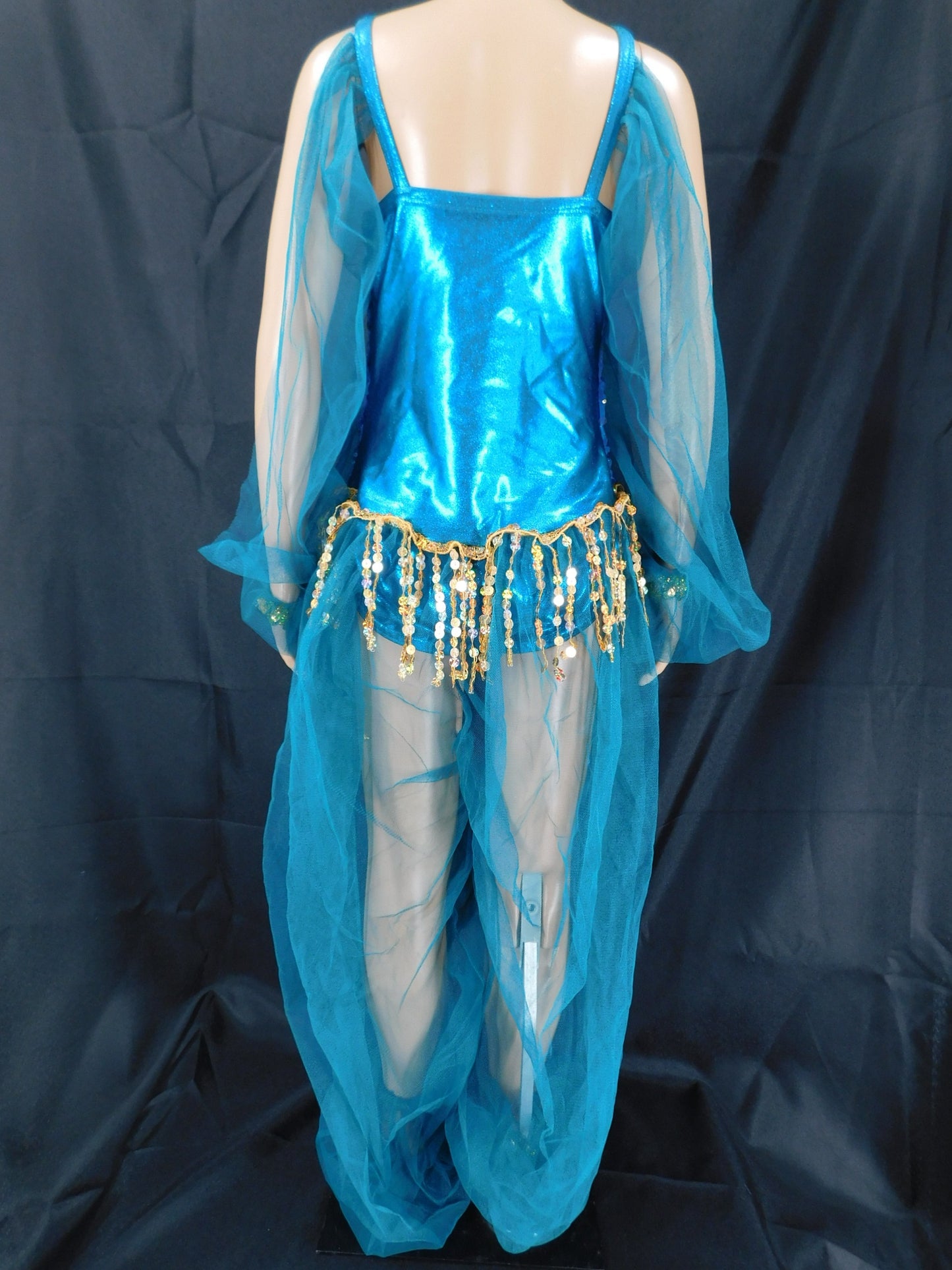 Pre-Owned Costume Curtain Call  E833 Medium Child Turquoise Jasmine