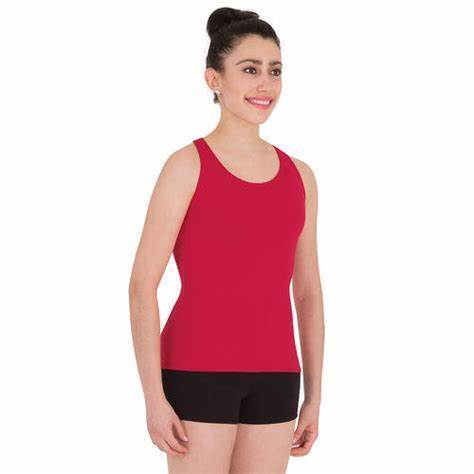 Pre-Owned Tank Top Body Wrappers   Large Child Red  Jazz Tap Hip Hop