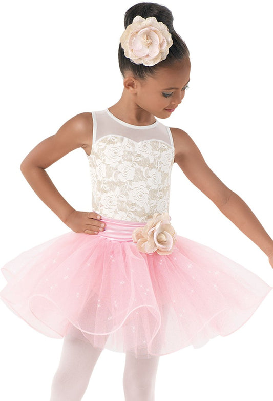 Pre-Owned Costume Weissman  9507 Int Child Pink Tutu Dress Ballet Glitter