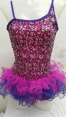 Pre-Owned Costume  Curtain Call  E1062 Medium Adult  Pink  Tutu Jazz Sequin