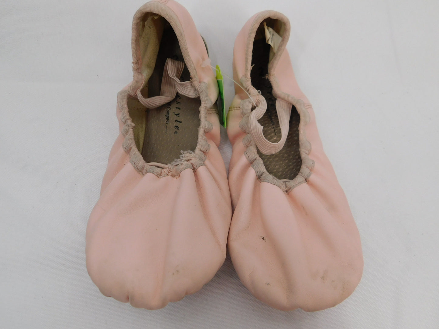 Pre-Owned Ballet Shoes Freestyle Big Kid 2M Tie Drawstring Leather Single Strap Full Sole