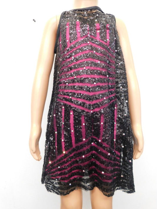 Pre-Owned Costume Curtain Call J5246 Medium Adult Pink Dress Jazz Lyrical Sparkle