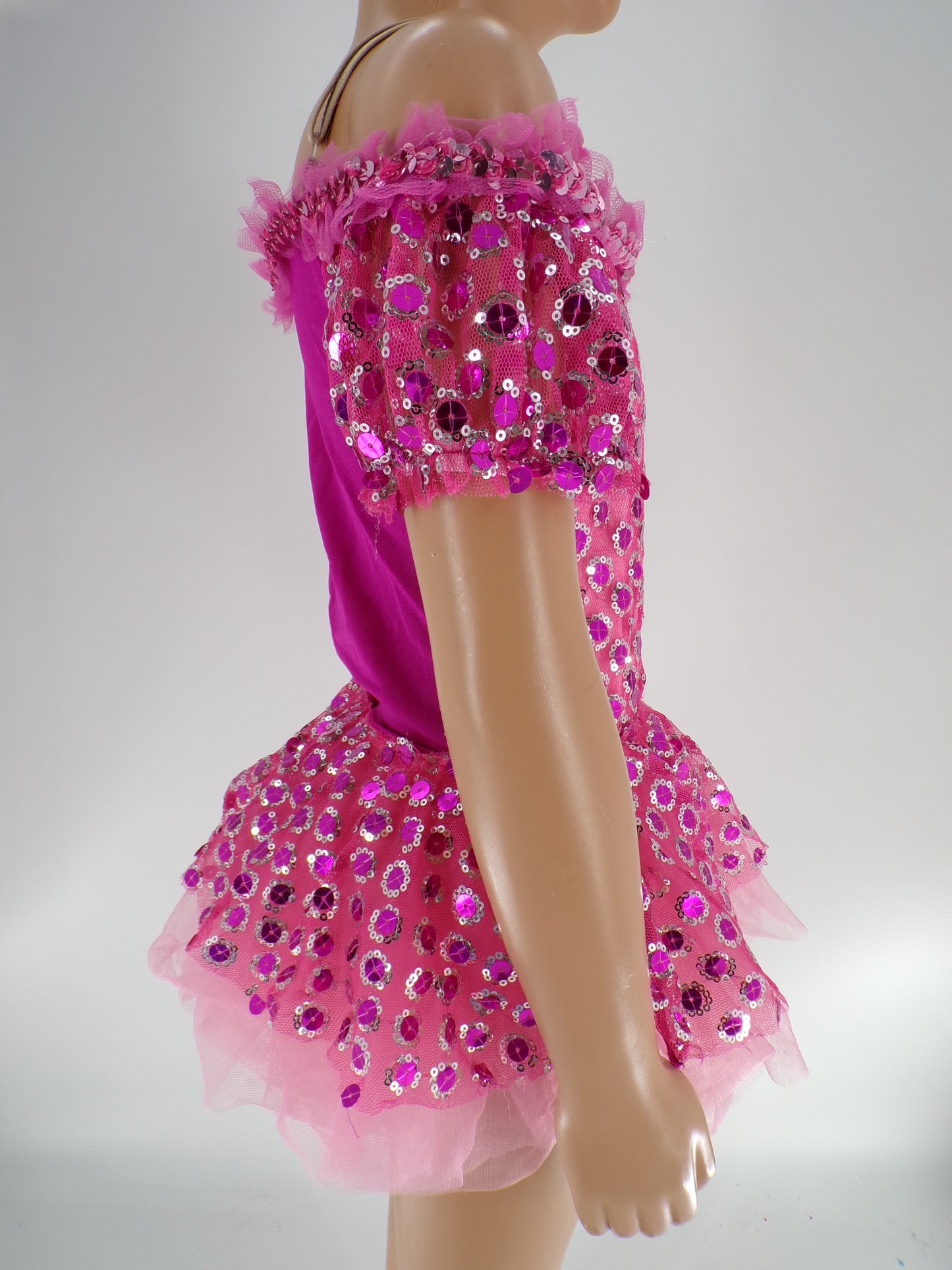 Pre-Owned Costume Curtain Call  E369 Small Child Hot Pink  Jazz