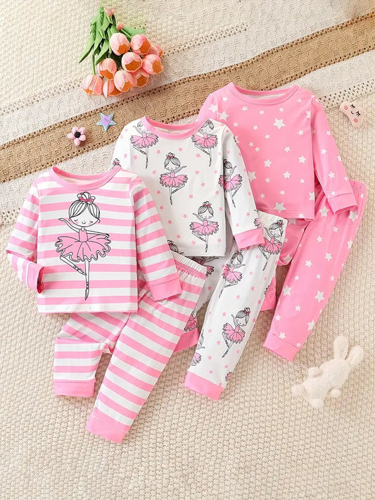New Dance Ballerina Pajamas Sets or Dresses Toddler and Girl's Sizes