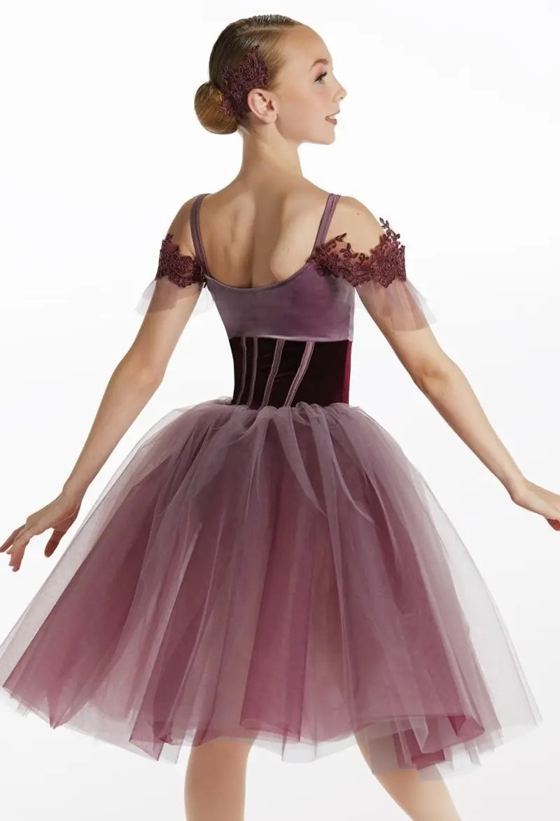 Pre-Owned Costume Weissman  15916 XL Child Green Long Tutu Ballet YAGP