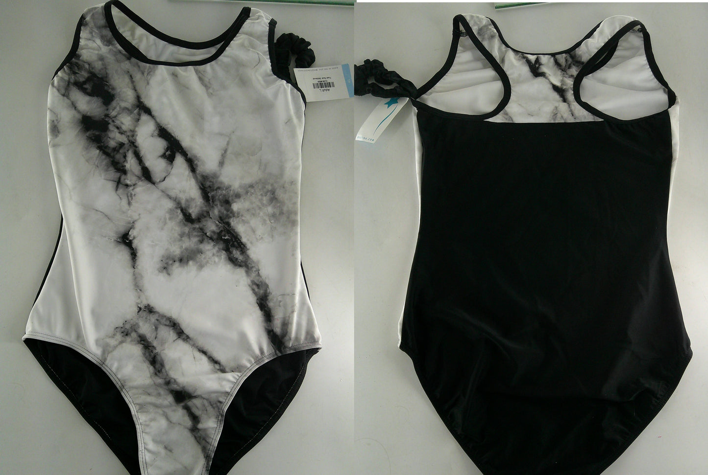 New Leotard Destira Marbulous Womens White Marble  Acro Tumbling