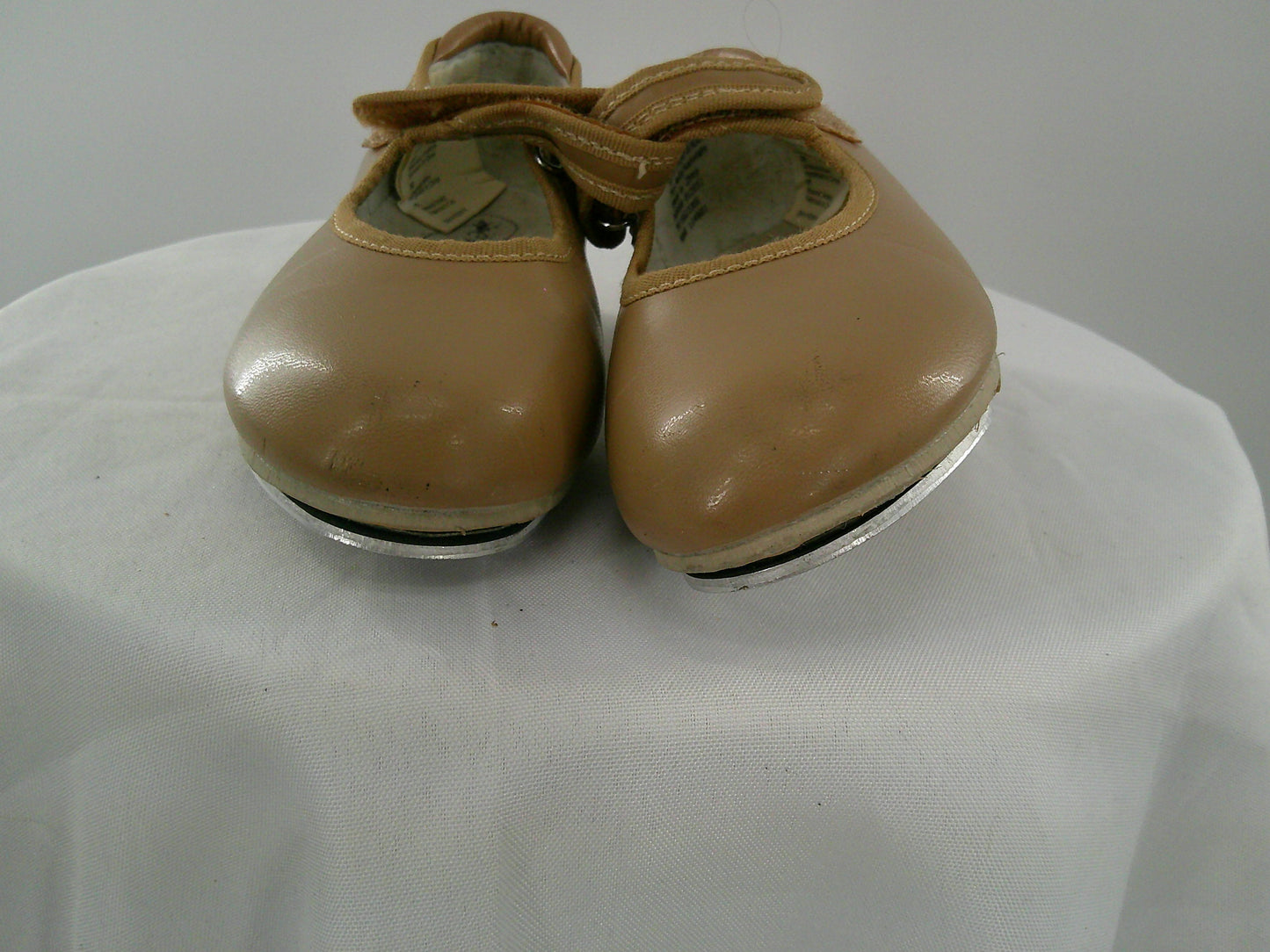 Pre-Owned Tap Shoes Revolution Girls 13M Mary Jane Leather Loop Strap