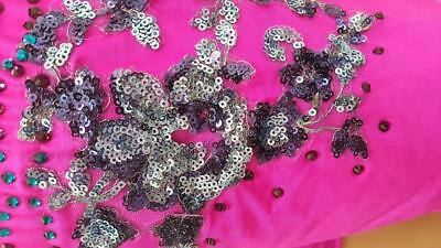 Pre-Owned Costume Glamour   Medium Child Pink 2 pc Jazz Sequin