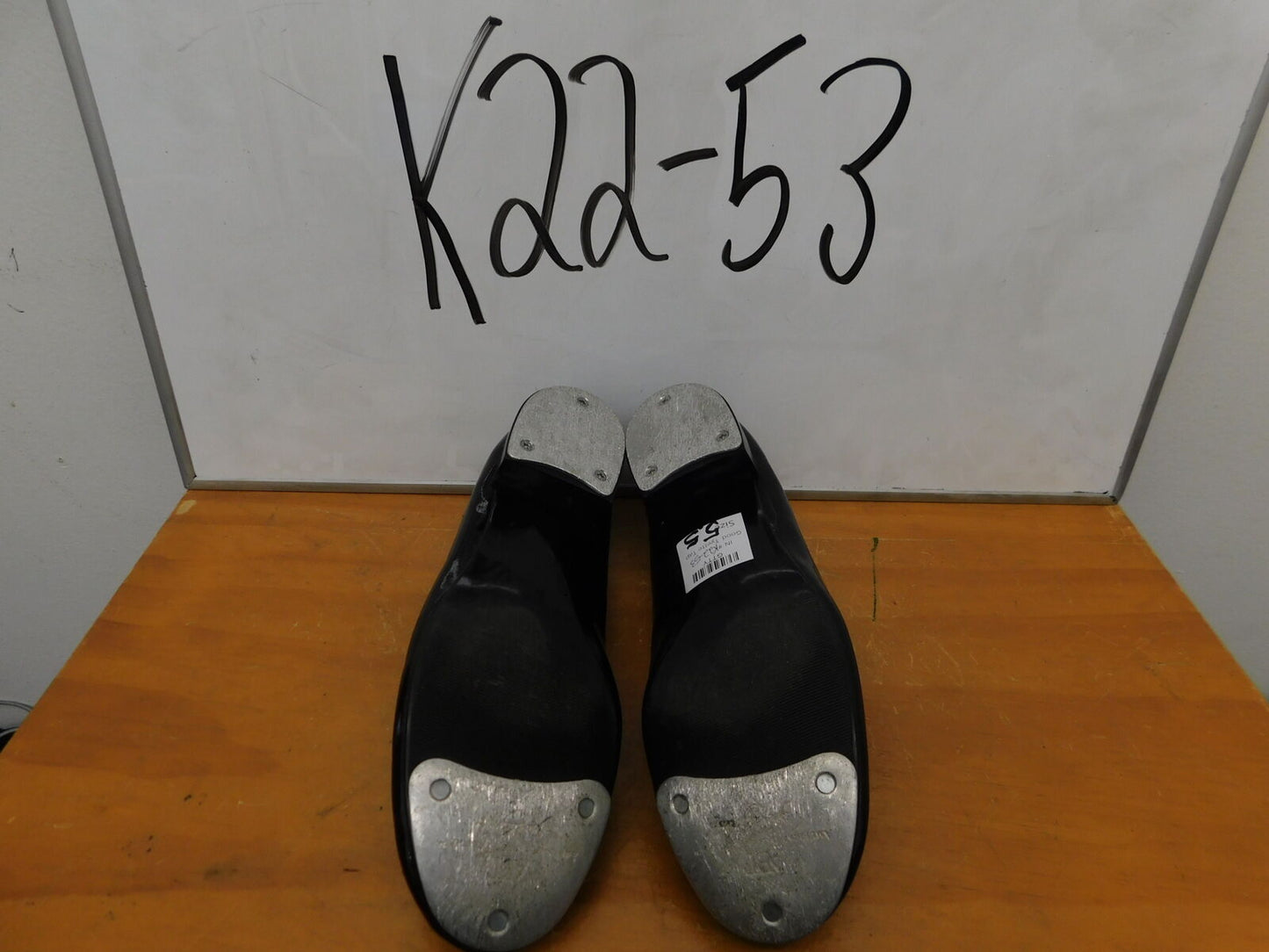 Pre-Owned Tap Shoes Dance Time Adult 5.5M Tyette Leather Elastic Student