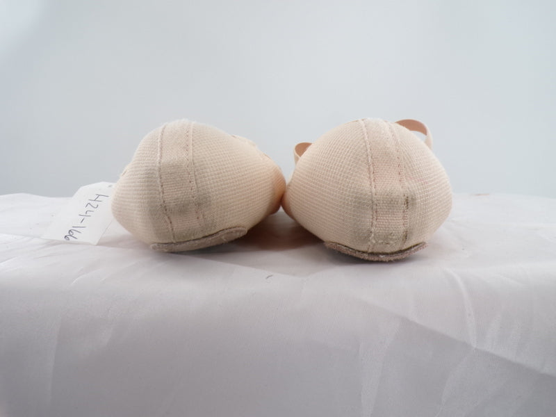 Pre-Owned Ballet Shoes Generic Adult 7M No Tie Leather Cross Straps Split Sole