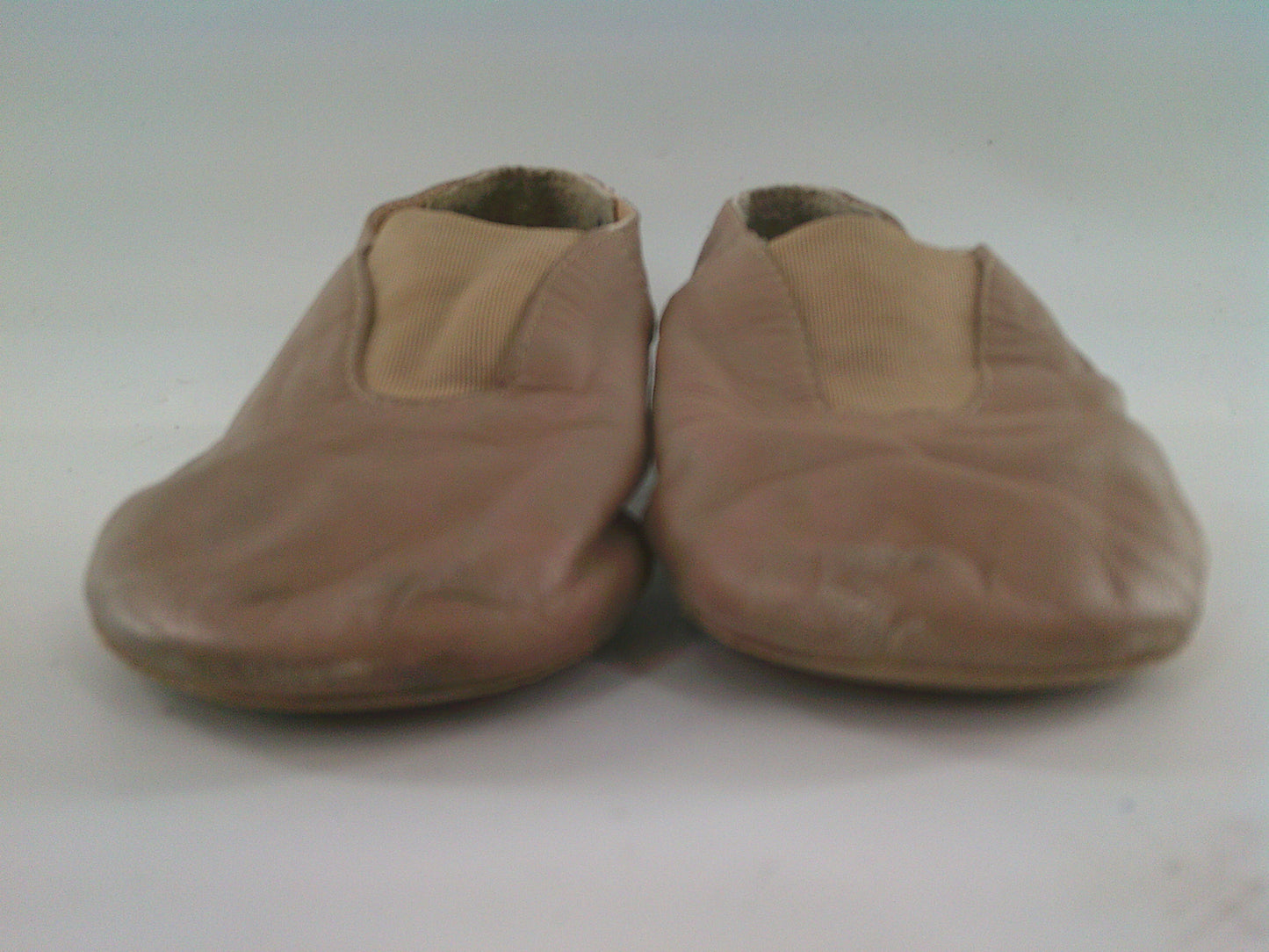 Pre-Owned Jazz Shoes Dancing Fair Big Kid 1M Top Elastic Leather Slip On
