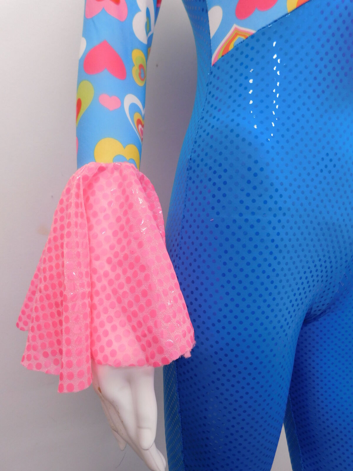 Pre-Owned Costume Dansco   Large Child Turquoise  Jazz