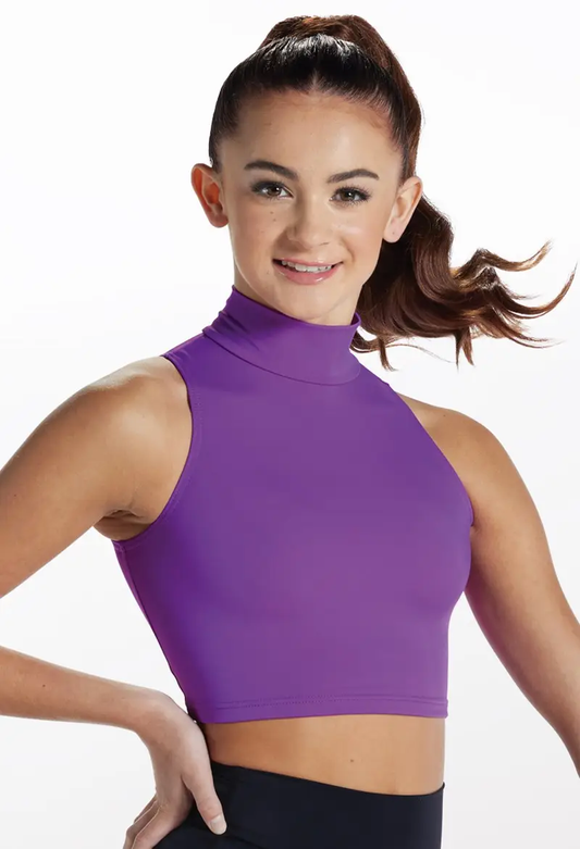 Pre-Owned Crop Top Balera  14858 Small Adult Purple  Jazz Cheer