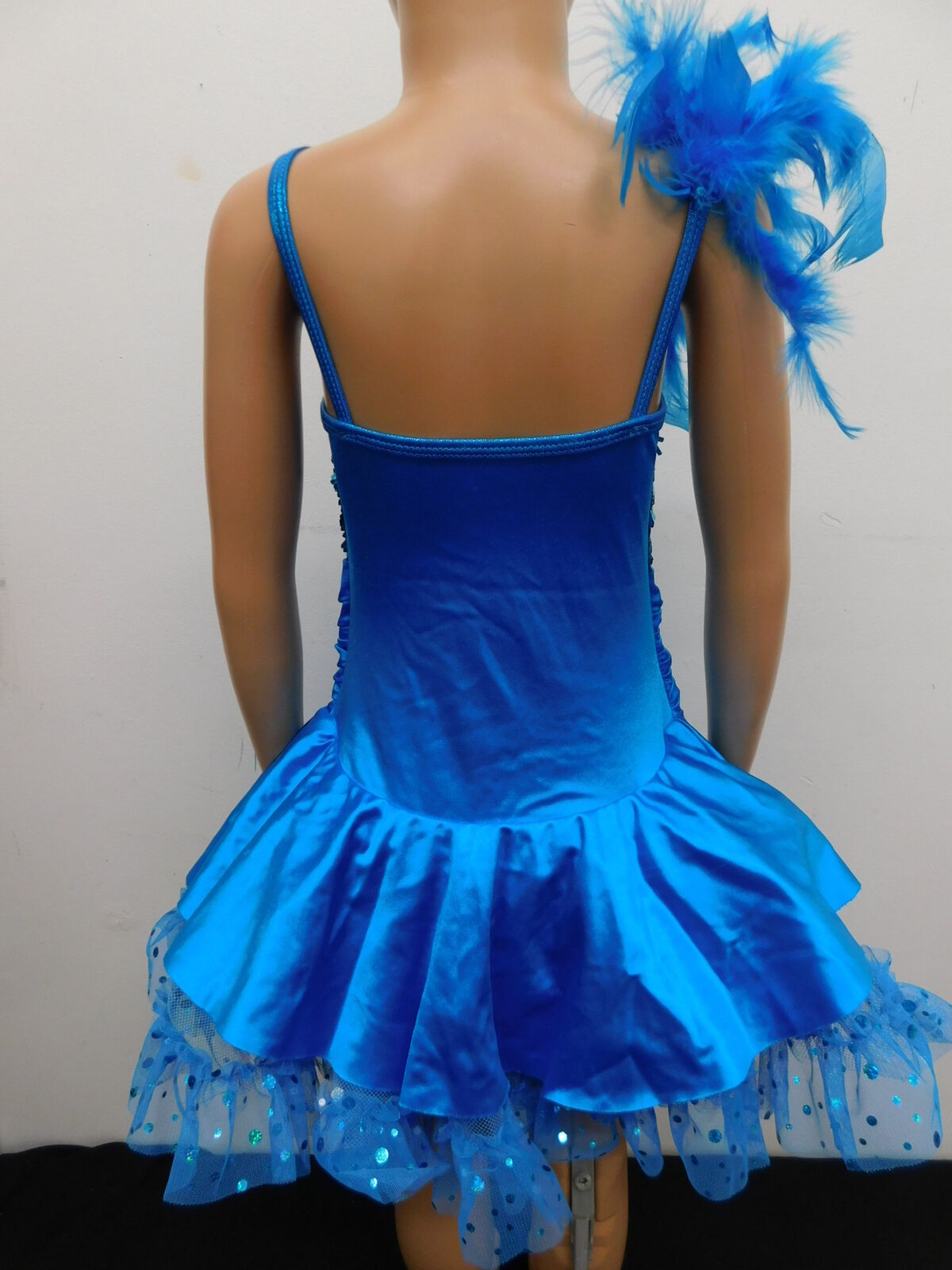 Pre-Owned Costume Curtain Call  E1231 Medium Child Turquoise  Jazz