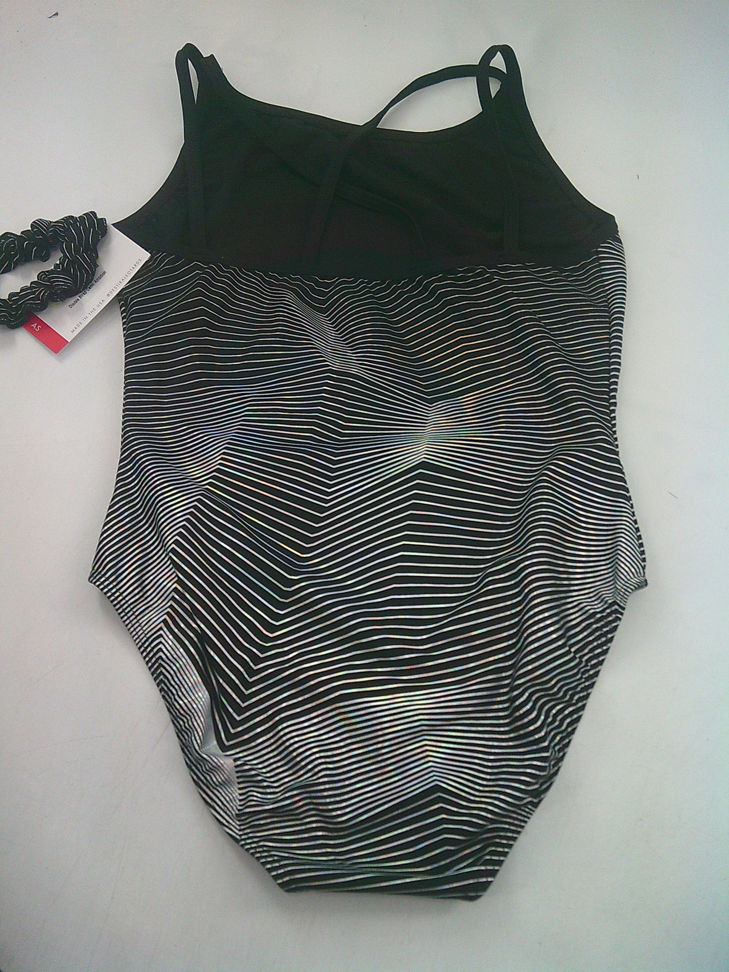 New Gymnastics Leotard Destira Ambition Medium Child Black SilverTumbling Acro