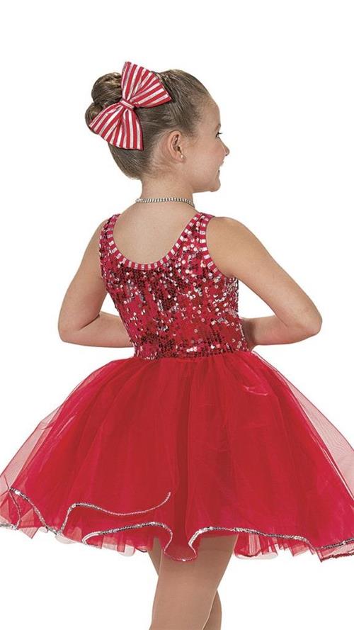 Pre-Owned Costume Artstone   Large Child Red Tutu Jazz Sequin