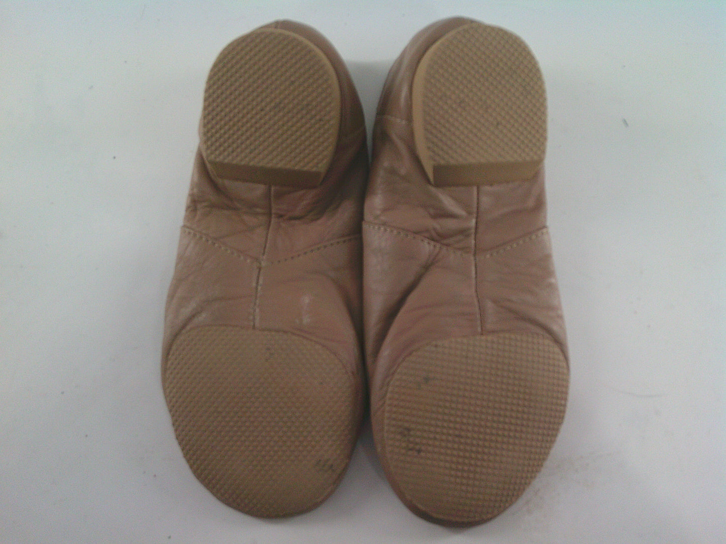 Pre-Owned Jazz Shoes Dancing Fair Big Kid 1M Top Elastic Leather Slip On