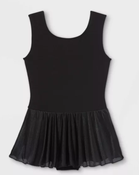 New with Tags Leotard Dress Cat & Jack XL Child Black SParkles Ballet Tap