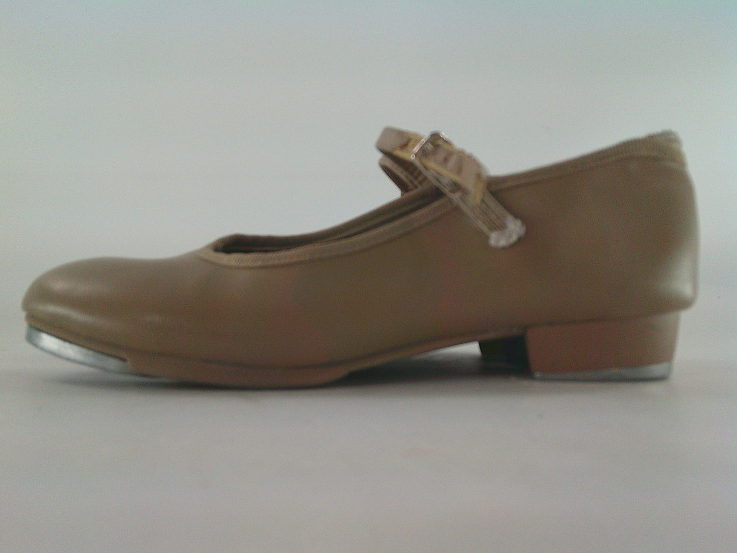 Pre-Owned Tap Shoes Dancing Fair Kids 1M Mary Jane Leather Buckle Student