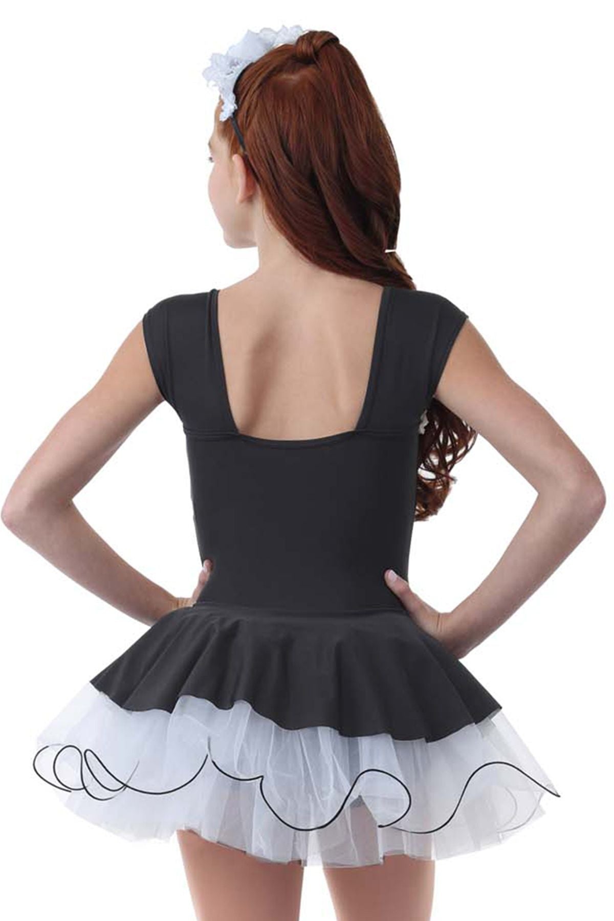 Pre-Owned Costume Layla's  L2392 Large Child Black Dress Jazz Tap  Maid