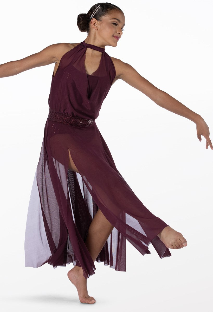Pre-Owned Costume Weissman 14155 Medium Adult Burgundy Dress Contemporary