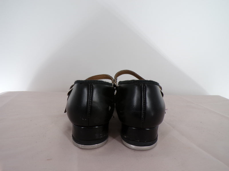 Pre-Owned Tap Shoes Bloch Little Kid 11.5M Mary Jane Leather Buckle