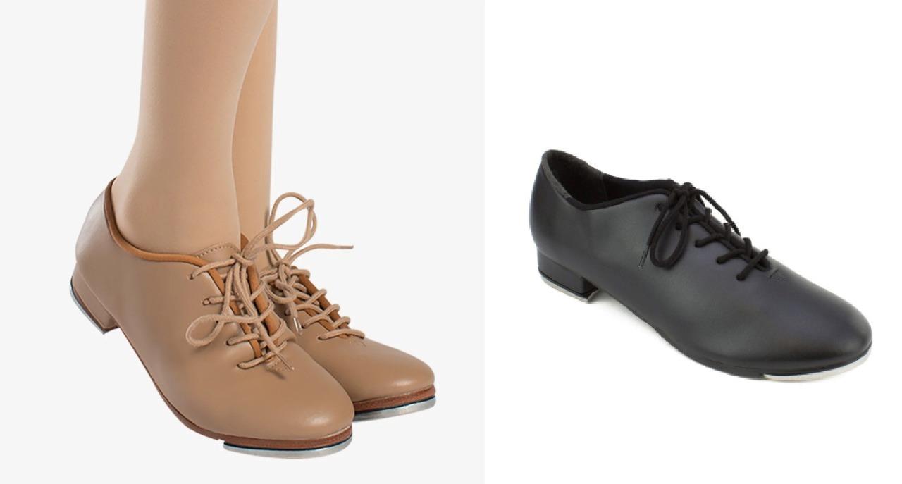 NEW Tap Shoes So Danca TA04 Oxford  Student Tan & Black Toddler to Youth