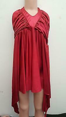 Pre-Owned Costume Curtain Call P3262 Large Child Red Lyrical